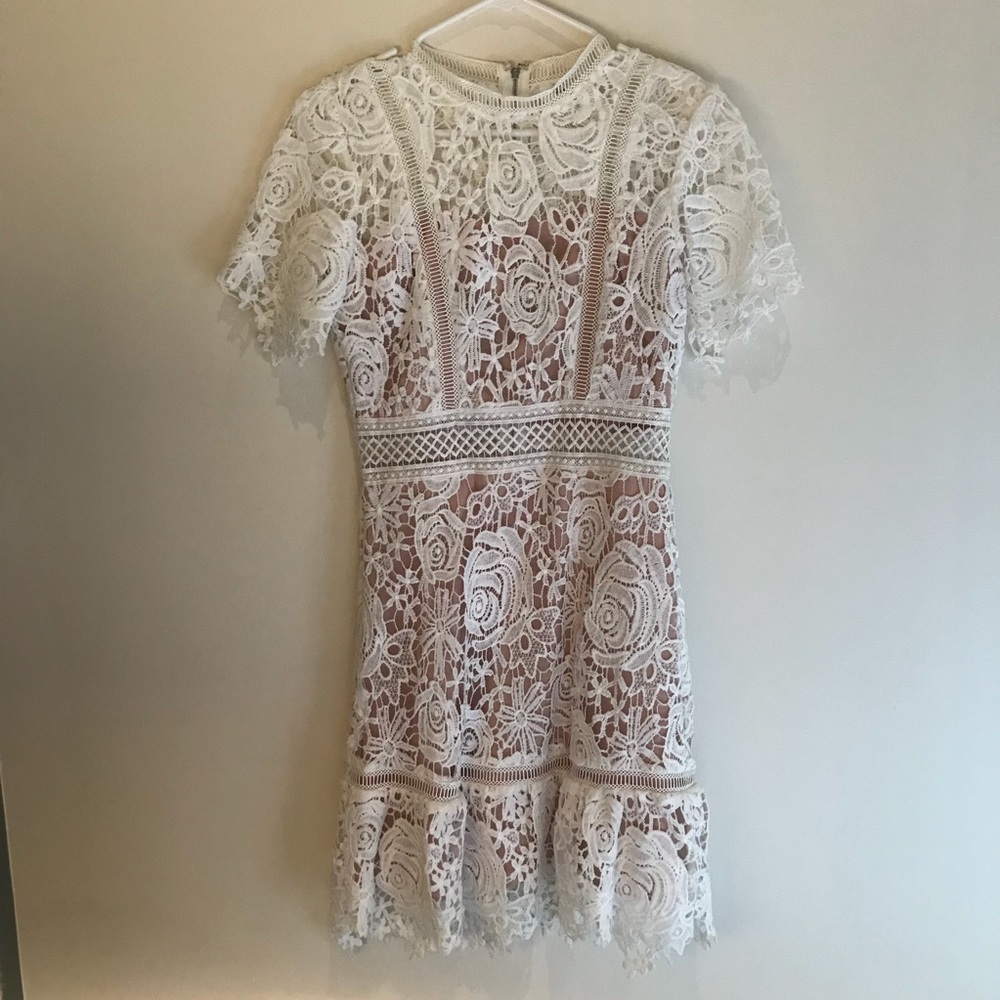 White lace dress